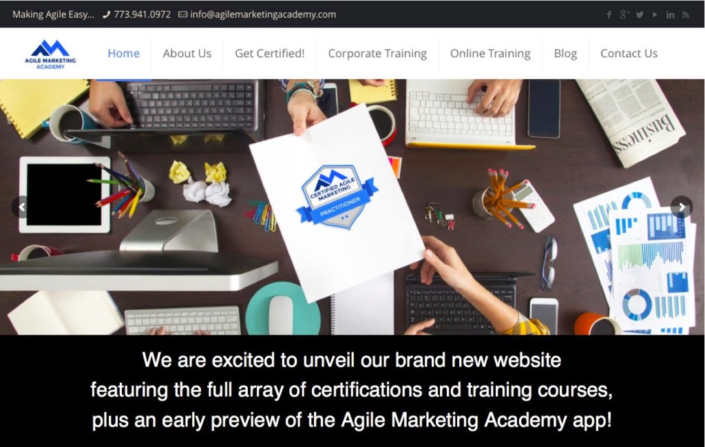 Agile Marketing Academy Website Launch