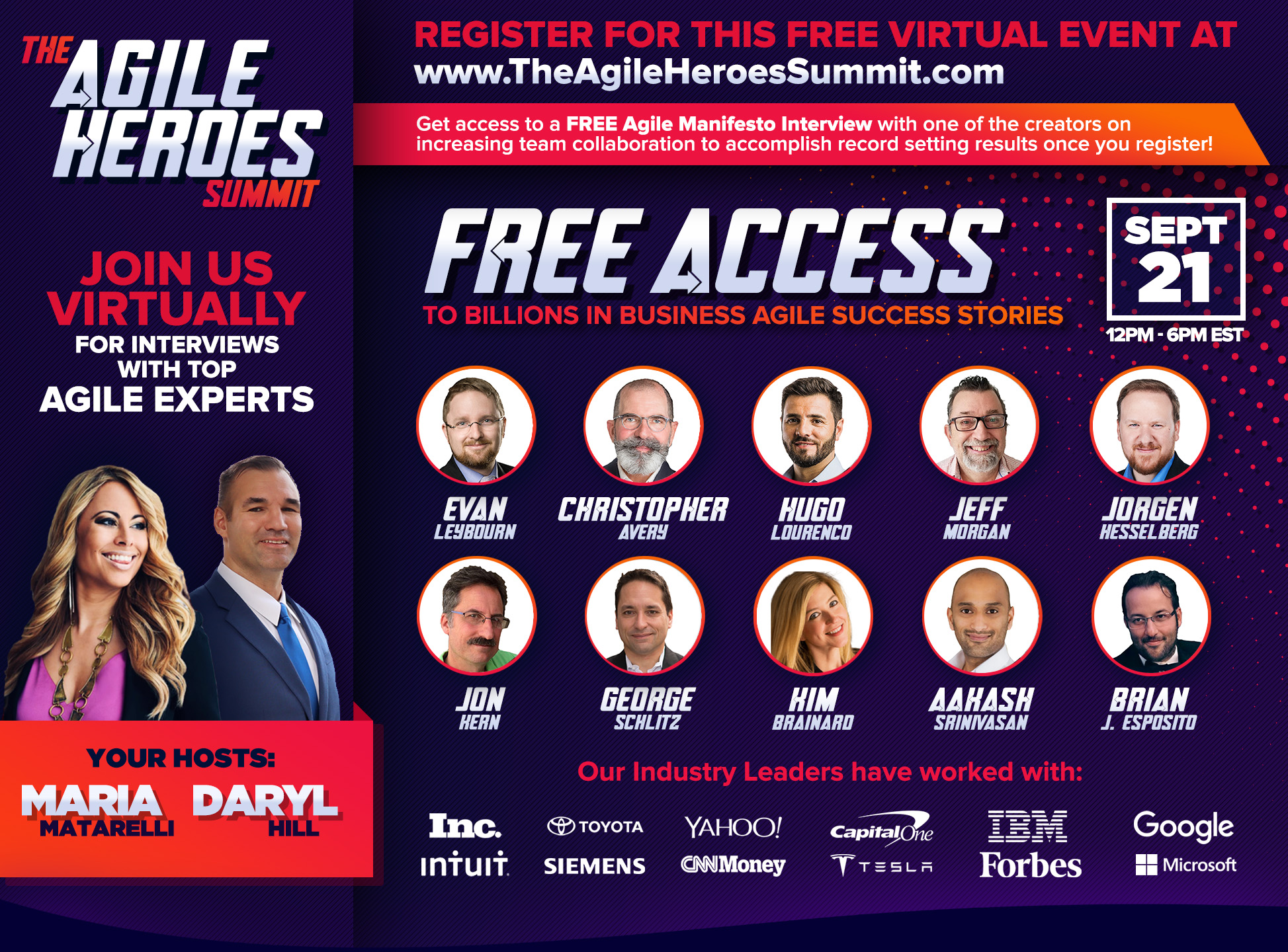 The Agile Heroes Summit September 2021 Speakers